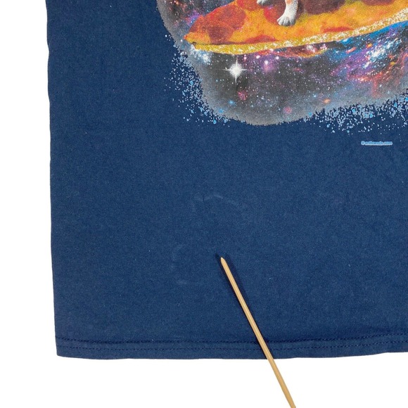 Pug Space Pizza Surfer Men's Small T-Shirt Goggles Galaxy Dog Lovers Tee Shirt - Picture 7 of 11